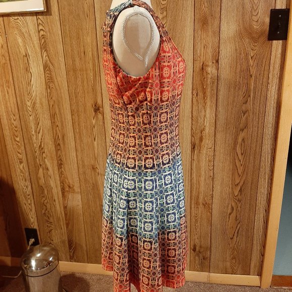 Julian Taylor Printed Dress (Size 6) - Picture 4 of 9